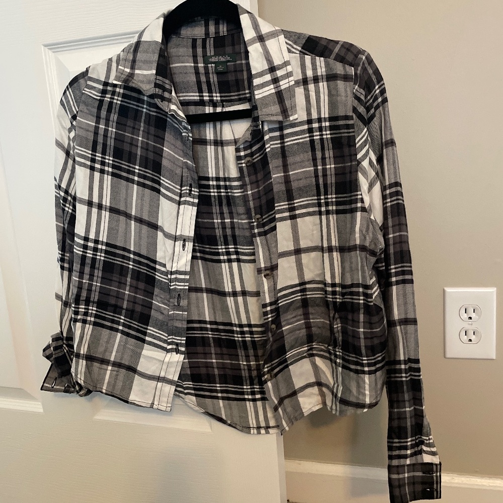 Plaid top